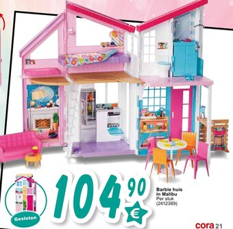 Cora Barbie huis in Malibu aanbieding