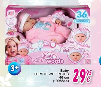 Cora Baby Eerste Woordjes 46cm aanbieding