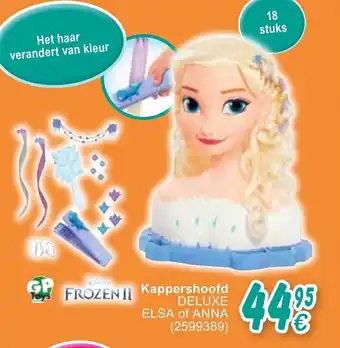 Cora Kappershoofd Deluxe Elsa of Anna aanbieding