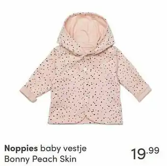 Baby & Tiener Noppies baby vestje bonny peach skin aanbieding