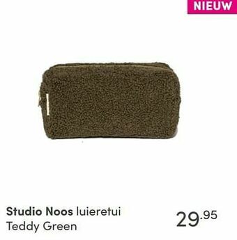 Baby & Tiener Studio noos luieretui teddy green aanbieding