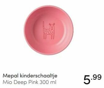 Baby & Tiener Mepal kinderschaaltje mio deep pink aanbieding