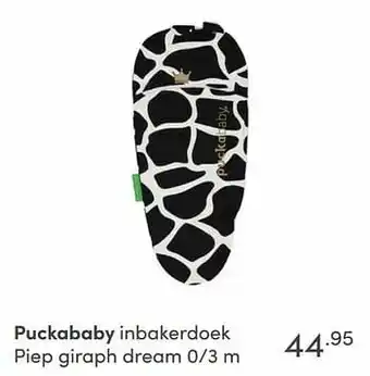 Baby & Tiener Puckababy inbakerdoek piep giraph dream aanbieding