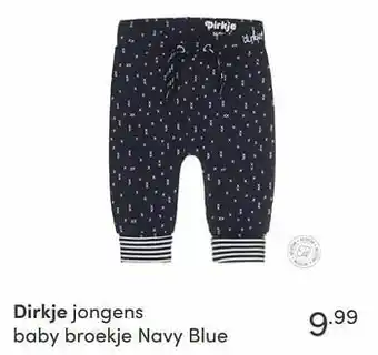 Dirkje jongens baby broekje navy blue