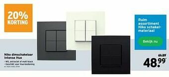 GAMMA Niko dimschakelaar intense hue aanbieding