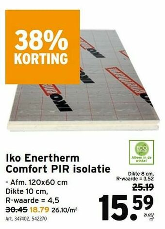 GAMMA Iko enertherm comfort pir isolatie aanbieding
