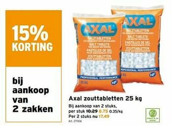 GAMMA Axal zouttabletten aanbieding