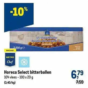 Makro Horeca select bitterballen aanbieding