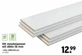 GAMMA Ok meubelpaneel wit aanbieding