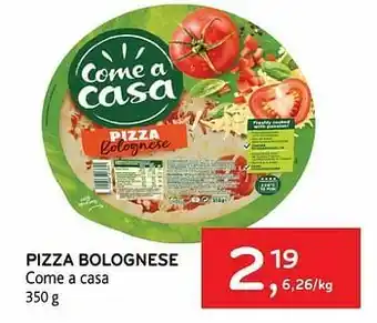 Pizza bolognese come a casa