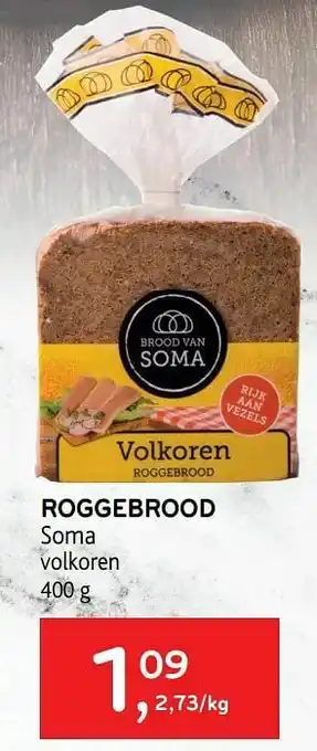 Alvo Roggebrood soma volkoren aanbieding
