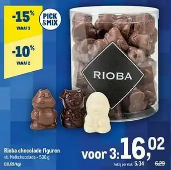 Rioba chocolade figuren melkchocolade