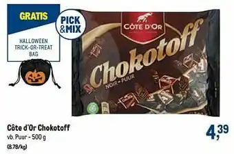 Makro Côte d`or chokotoff puur aanbieding