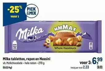 Melkchocolade - hele noten