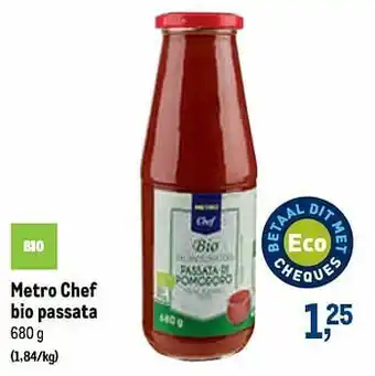 Makro Metro chef bio passata aanbieding