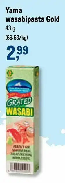 Makro Yama wasabipasta gold aanbieding