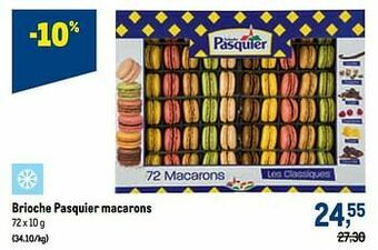 Brioche pasquier macarons
