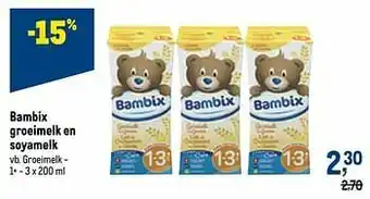 Bambix groeimelk en soyamelk