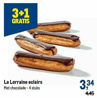 Makro La lorraine eclairs aanbieding