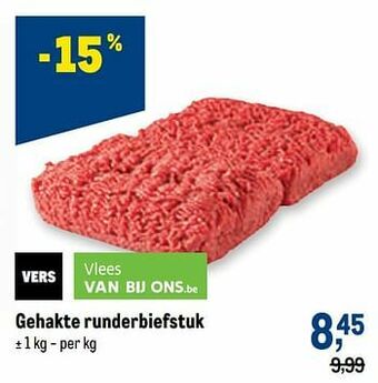 Makro Gehakte runderbiefstuk aanbieding