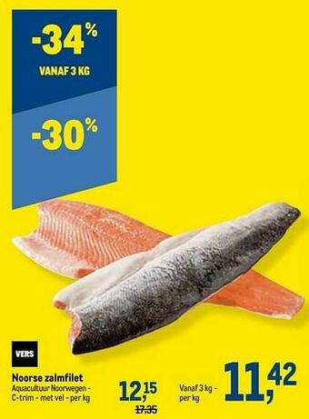Makro Noorse zalmfilet aanbieding