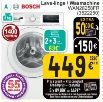 Cora Lave-linge Wasmachine aanbieding
