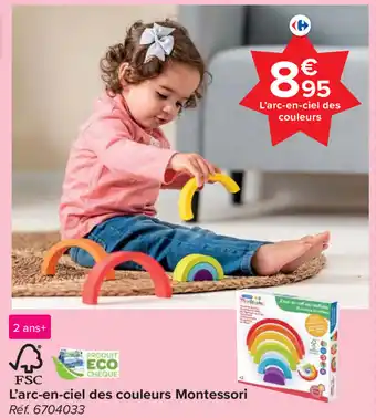 Carrefour L'arc-en-ciel des couleurs Montessori aanbieding