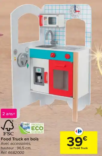 Carrefour Food Truck en bois aanbieding