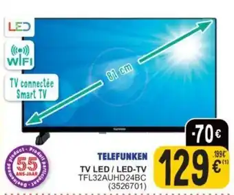 Cora TELEFUNKEN TV LED LED TV TFL32AUHD24BC 3526701 aanbieding
