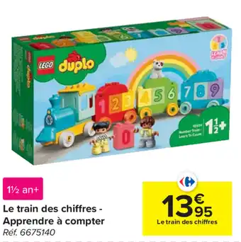 Carrefour Le train des chiffres Apprende a compter aanbieding