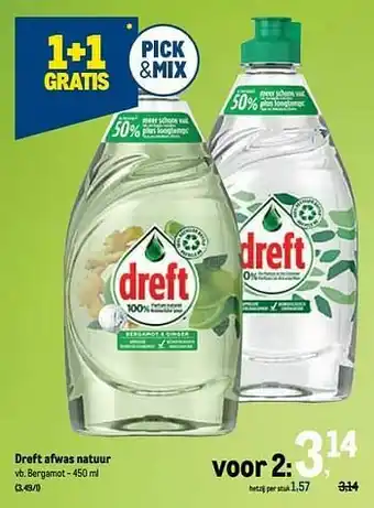 Makro Dreft afwas natuur bergamot aanbieding
