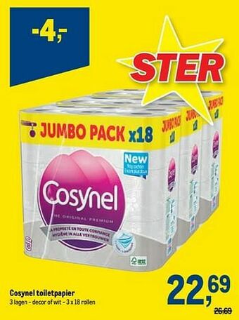 Makro Cosynel toiletpapier aanbieding
