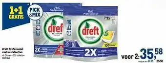 Makro Dreft professional vaatwastabletten citroen aanbieding