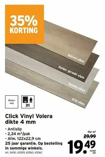 Click vinyl volera