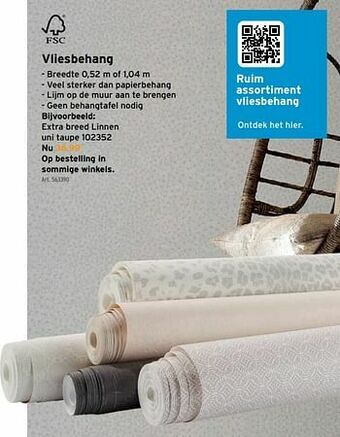 GAMMA Vliesbehang aanbieding