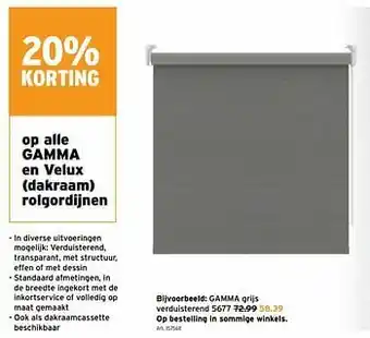 GAMMA Gamma grijs verduisterend 5677 aanbieding