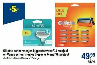 Makro Gillette fusion manual aanbieding
