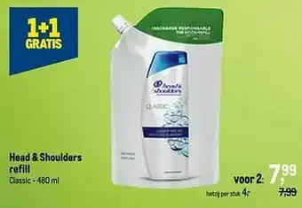 Makro Head + shoulders refill aanbieding