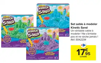 Set sable a modeler Kinetic Sand