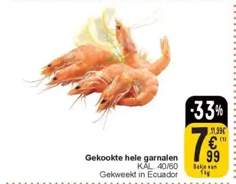 Cora Gekookte hele garnalen aanbieding