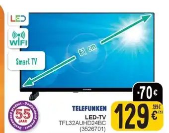 Cora TELEFUNKEN LED-TV TFL32AUHD24BC aanbieding