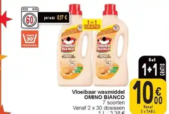 Cora Vloeibaar wasmiddel OMINO BIANCO aanbieding