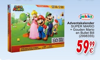 Cora Adventskalender Super Mario + Gouden Mario en Bullet Bill aanbieding