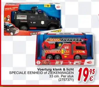 Cora Voertuig klank & licht 33 cm Per stuk aanbieding