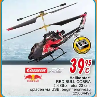 Cora Helikopter Red Bull Cobra 2,4 Ghz, rotor 23 cm aanbieding