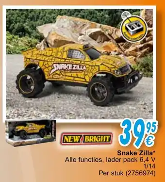 Cora Snake Zilla Alle functies, lader pack 6,4 V aanbieding