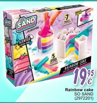 Cora Rainbow cake aanbieding
