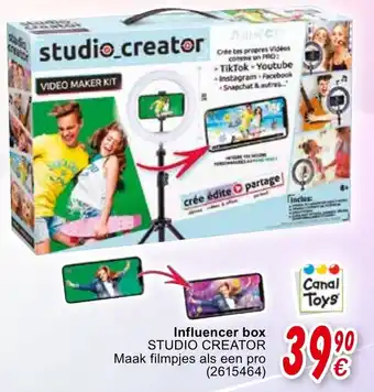 Cora Influencer box Studio Creator aanbieding