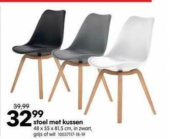 Yess Stoel Met Kussen aanbieding