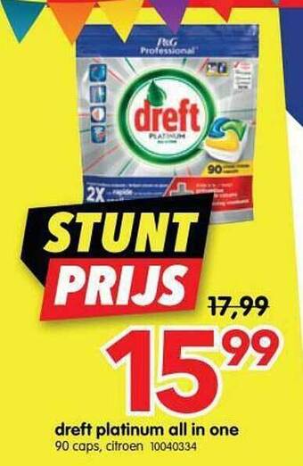 Yess Dreft Platinum All In One aanbieding